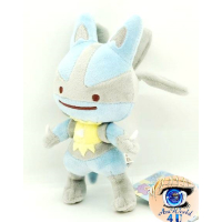 Officiële Pokemon center knuffel Ditto transform Lucario +/- 19cm
